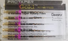 12 Packs Dentsply ProTaper Gold Rotary Files F1,F2,F3,S1,S2,SX-F3 21MM/25MM/31MM