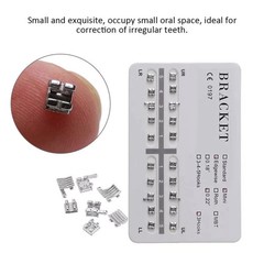20Pcs/Pack Orthodontic Dental Mini Fake Braces Edgewise 022 Metal Brackets Brace