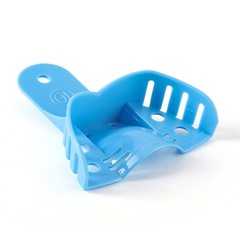 AZDENT Dental Autoclavable Impression Trays Perforated Plastic 12Pcs/Bag