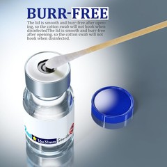 Sterile Empty Glass Vials with Self Healing Injection Port, 2ml Clear Pack