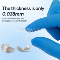 50PCs Dental Matrix Bands Ring Sectional Matrice Clamp 3.5mm/4.5mm/5.5mm/6.5mm
