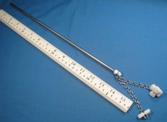 CHEMGLASS CHAIN LINK SCRAPER FOR 3000 ML FLASKS NEW OLD STOCK FREE SHIPPING