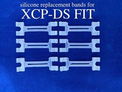 XCP-DS Fit Band Sensor Holder Silicone Replacement Band Short or Long 6/pk