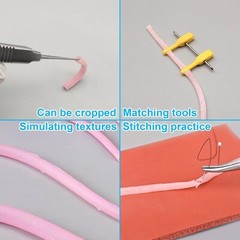 2PCS Vascular Microvascular Model Anastomosis Suture Practice Training Mult Size