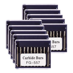 Carbide Burs FG557, Friction Grip,Made in China 100 burs
