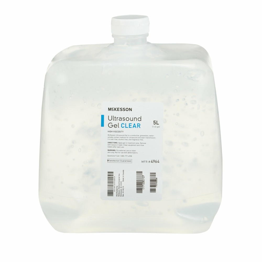 McKesson Clear Ultrasound Gel Transmission Ultrasonic Water Soluble 4 Containers