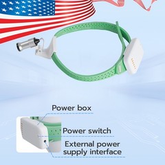 5W LED Dental 3.5X Headband Binocular Loupes/Lightweight Silicone Headlamp