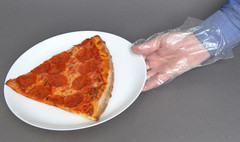 Poly Gloves, Embossed, Large, Clear, F10003430 (Case of 5,000; 10 Boxes of 500)