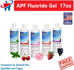 Dental Fluoride Gel Dental APF Thixotrophic Fluoride 1.23% 17 oz., 1-5 Pack USA