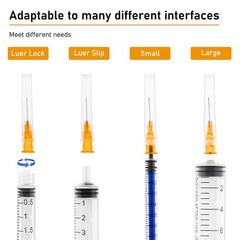 100Pack 25 Gauge 1/2 Inch Lab Needdles, Disposable Luer 25G-1/2”, 100 Pack