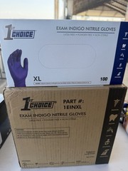 1st Choice Indigo Nitrile Disposable Exam/Medical Gloves 3 Mil, Latex-Free, 1000