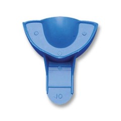 Keystone Tray-Aways #10 Solid Upper Anterior Blue Impression Trays 12/PK