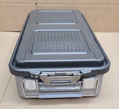 New V Mueller Genesis CD7-5B, 25.2×12.4×5 Solid Sterilization Container + Basket