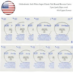 US Dental Ortho Arch Wire NiTi Stainless Reverse Curve Nature Round Square Ovoid