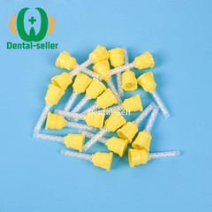 Dental Impression Mixing Tips Yellow 1:1 Intraoral Tip For Impression Material