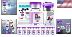 Single Dose Glass Vials – Sterile Package, 5ml (Pack of 10)