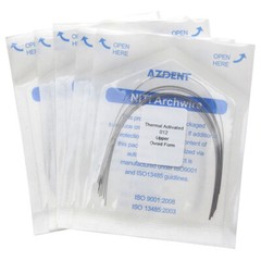 AZDENT Orthodontic Dental Heat Thermal Activated Niti Round Arch Wires 10pc/Pack