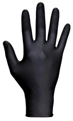 SAS Safety 66520 Raven Powder-Free Disposable Black Nitrile 6 Mil Gloves,