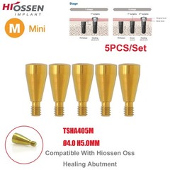 US 5Pcs Dental Healing Abutment Mini/Regular Hiossen Osstem ET TS Ti Implant Cap