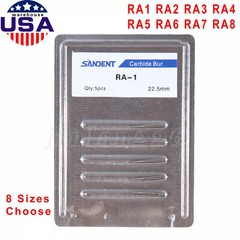 5-100 8 Types Dental Round Carbide Bur for Slow Speed Latch Type RA 1# – 8# Burs