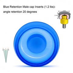 US Locator Classic Replacement Male Caps Retention Inserts 0.8/1.2/2.4lbs Set