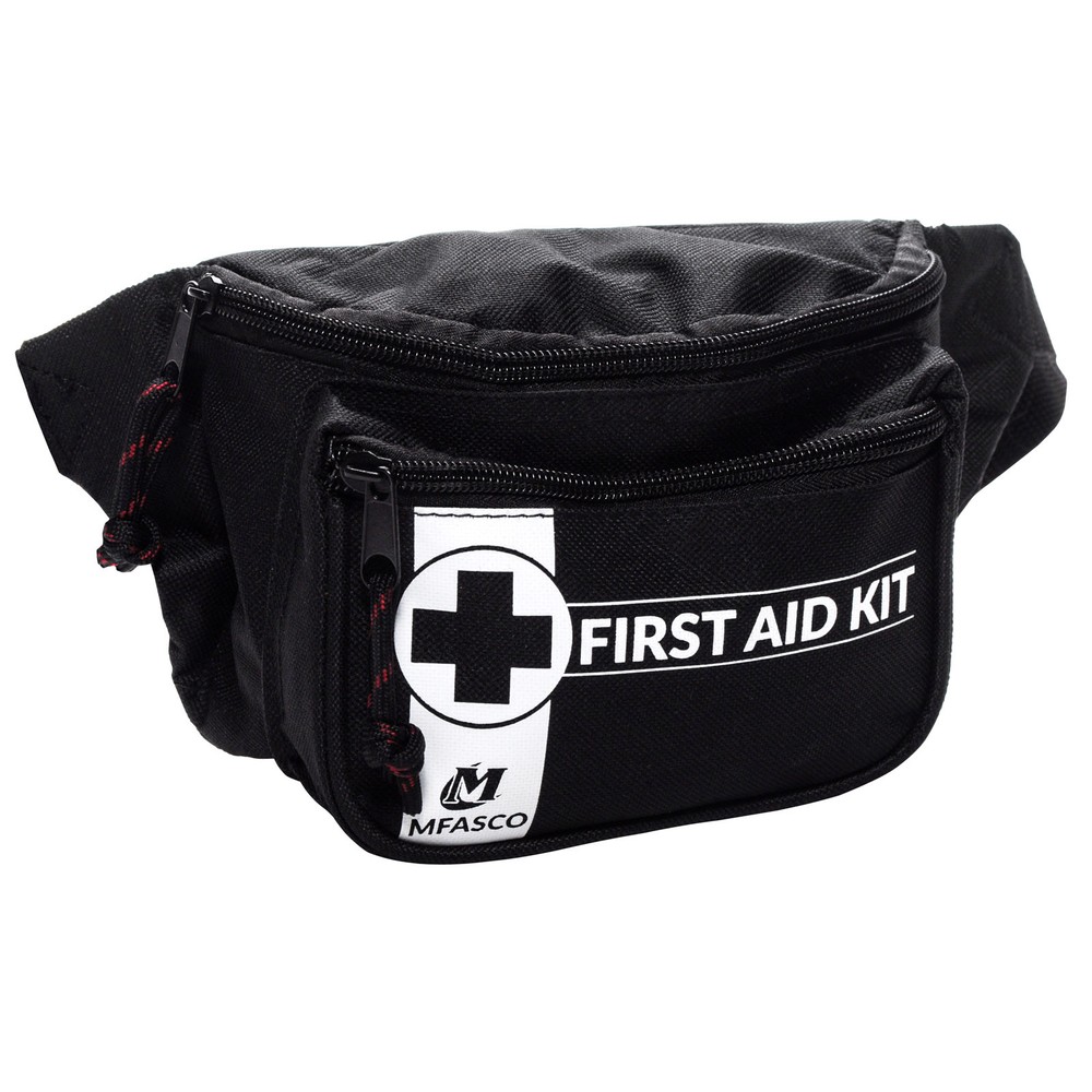 First Aid Fanny Pack Pouch Empty Black