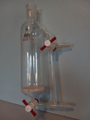 500ml SPPS Solid Phase Peptide Synthesis 29/42 Medium Frit Press Equalized