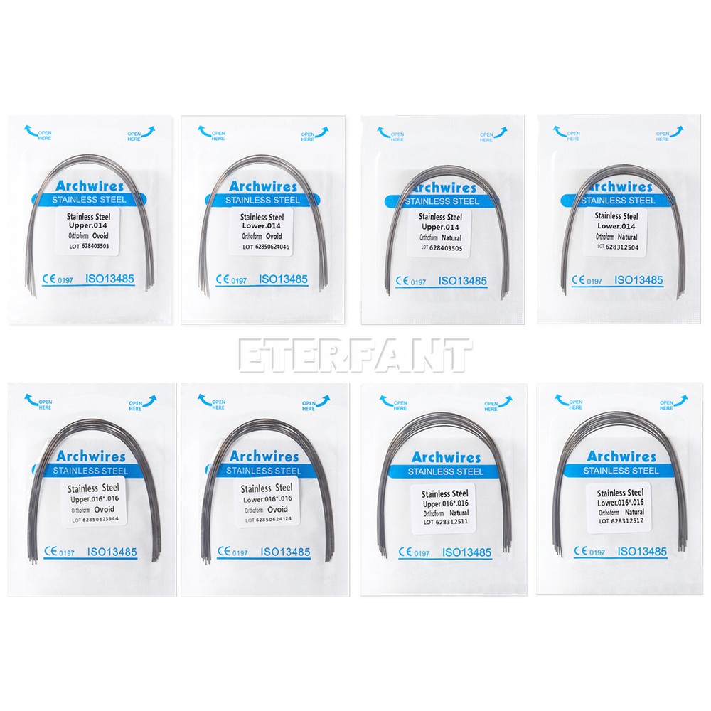 10pc/pack ETERFANT Dental Ortho Arch Wires Super Elastic NiTi/Stainless Steel