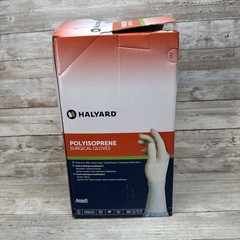 HALYARD Polyisoprene Surgical Gloves Size: 7.5 *DENTED BOX* *See Date*12-24