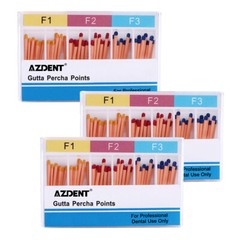 Puntas de puntos de gutapercha para endodoncia dental 02/ 06 Taper F1 F2 F3