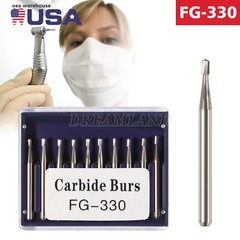 FG # 330 Dental Carbide 19mm Burs (10pcs Pack)