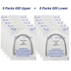 100PCS Dental Orthodontic Arch Wire Niti Round Rectangular Ovoid Natural 16X22