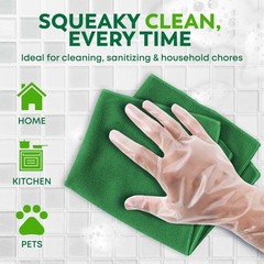 Disposable Gloves Food Handling 100 Pcs Plastic BPA Latex Free for Kitchen Safet