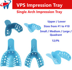 Dental Perforated Disposable Impression Tray Anterior, Small, Large, Medium 12Bg