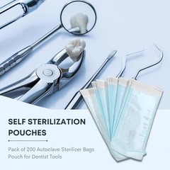 Self Sterilization Pouches Pouch Autoclave, Sterilizer Bags Dental Tattoo Nail