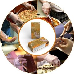 GPX3 Vinyl Gloves Clear 3 Mil Latex-Free, food-safe Size Small, Case of 1000