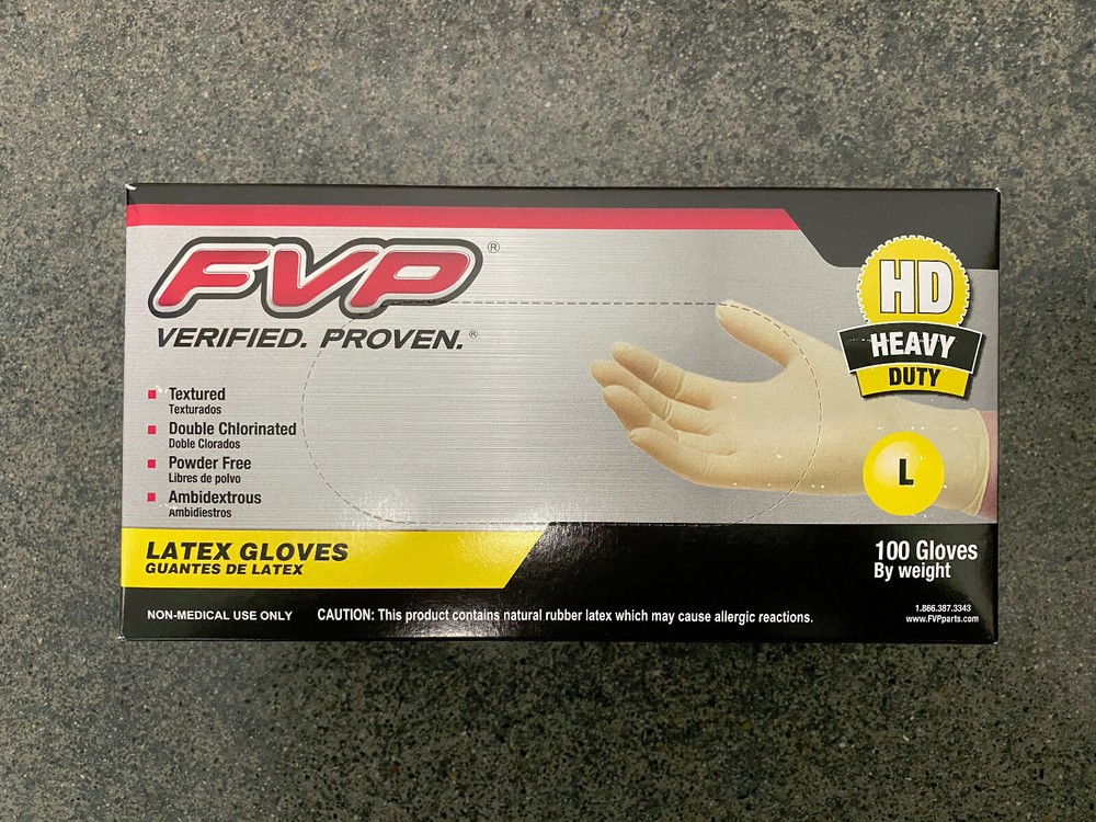 Heavy Duty Automotive Gloves Large Textured Polymer Coated Powder Free 100 PCS