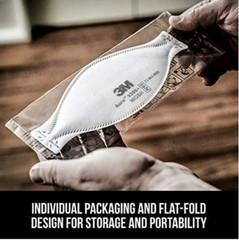3M Aura 9205+ N95 NIOSH Protective Disposable Face Mask: CDC Approved Respirator