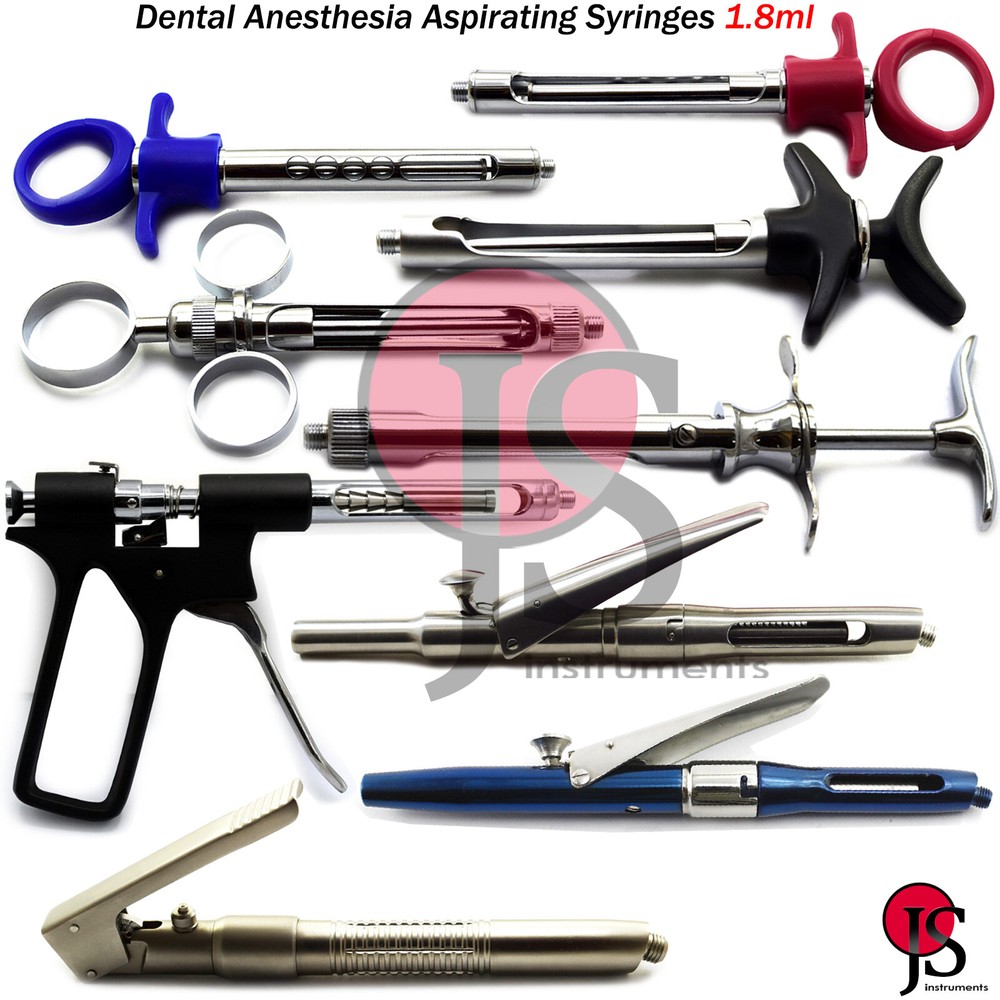 Dental Anesthesia Anesthetic Syringe Aspirating Intraligamental Injection 1.8ml