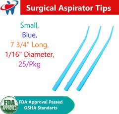 Surgical Aspirator Tips Dental Aspirating Suction Tip (Choose Size) 1-10 Bags