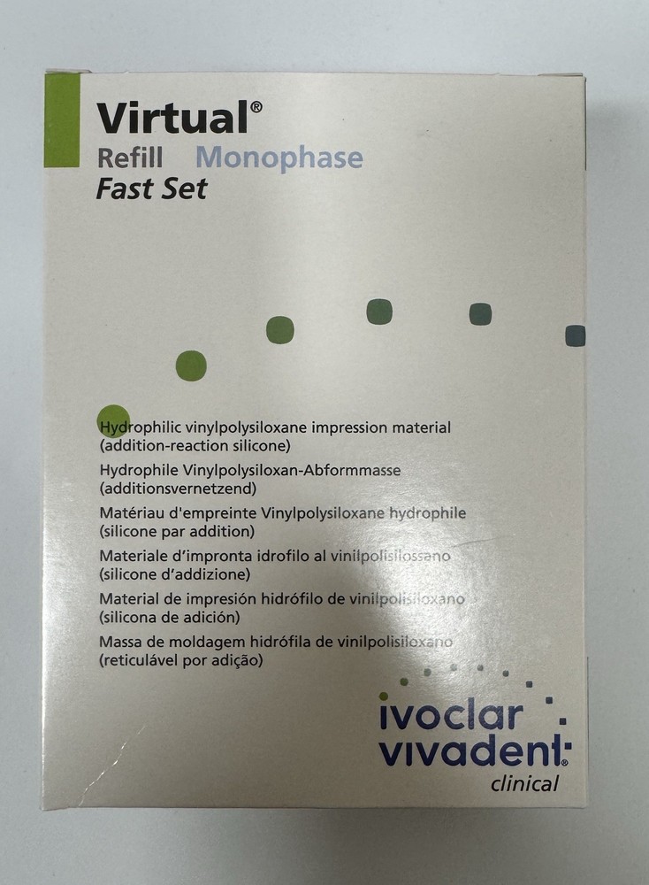Virtual Monophase Fast Set Impression Material New Box (2 Pack)