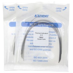Dental Ortho Niti Round Arch Wires Heat Thermal Activated AZDENT 10pc/pack