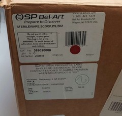 SP Bel-Art Sterile Sampling Scoops 60ML / 2 OZ Individually Wrapped Box of 100