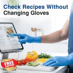 Schneider Blue Vinyl Exam Gloves 1000ct Small