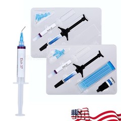 Dental Orthodontic Light Cure Adhesive Paste Acid Etchant Bonding Blue Glue Kits