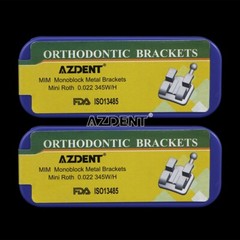 Orthodontic Dental split-type /integral brackets MIM Mini Roth.022 345 Hooks