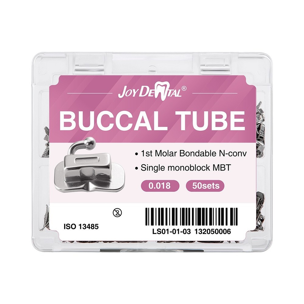 50Sets Dental Orthodontic Buccal Tubes 1st Molar Bondable Mono Roth/MBT 018 022