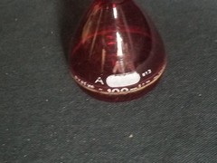 Pyrex 100mL Low Actinic Class A Red Glass TC Volumetric Flask, 55640-100