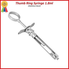 Dental Syringe 1.8ml Manual Aspirating Anesthetic Injecting W/ Extra EUR Thread
