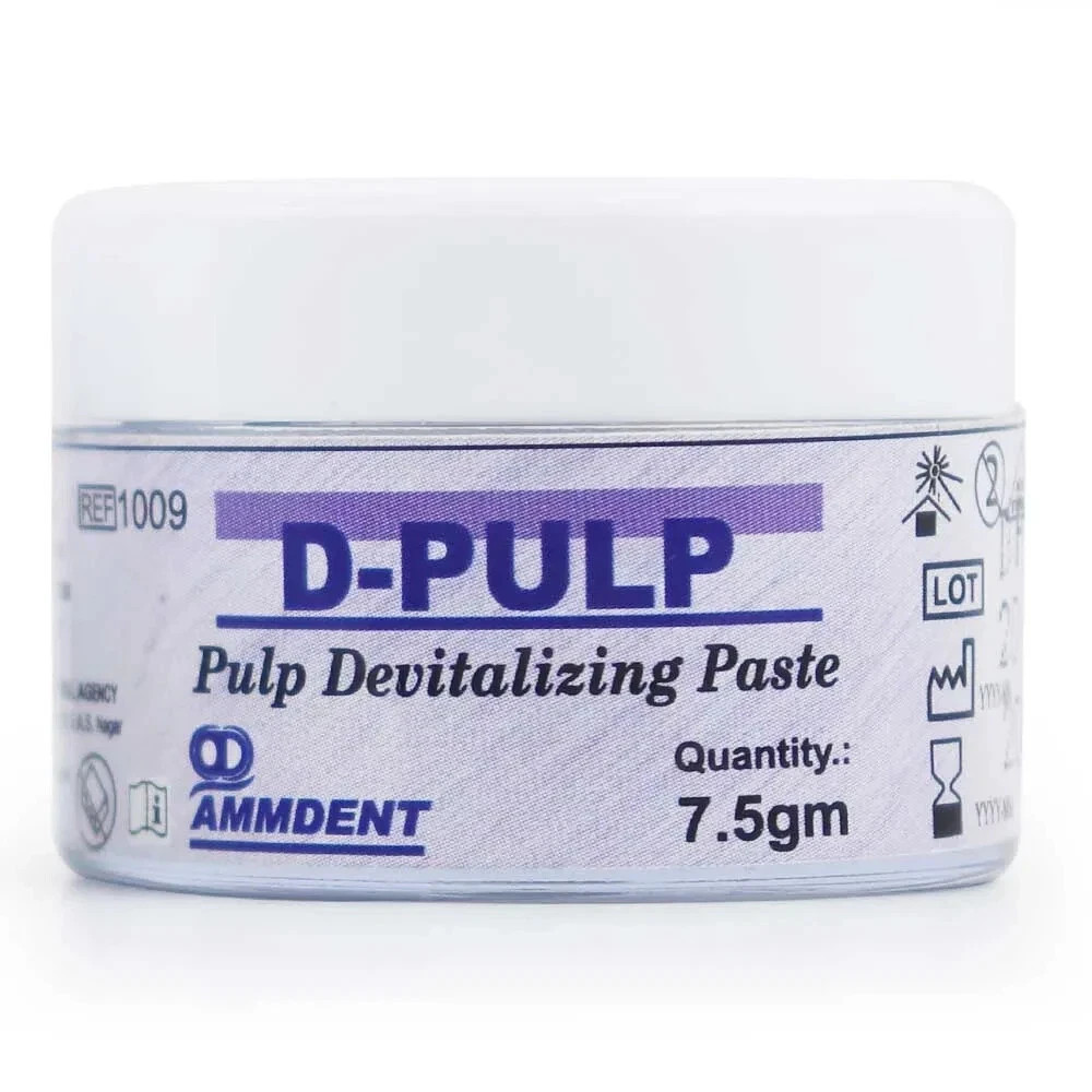 Ammdent D-Pulp Dental Pulp Devitaliser Paste Jar of 7.5gm Free II Ship